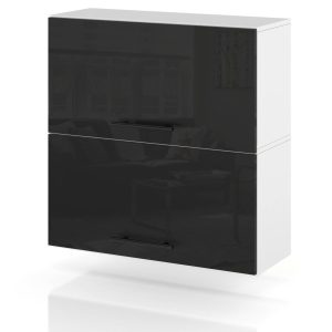 Szafka kuchenna wisząca klapowa 60cm spremium czarny połysk 373910 Szafka kuchenna wisząca klapowa 60cm spremium czarny połysk 373910