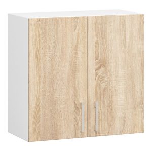 Szafka kuchenna wisząca LIMA Biała, Dąb Sonoma 60×30,5×58 cm 302791 Szafka kuchenna wisząca LIMA Biała, Dąb Sonoma 60×30,5×58 cm 302791