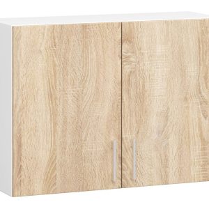Szafka kuchenna wisząca LIMA Biała, Dąb Sonoma 80×30,5×58 cm 302797 Szafka kuchenna wisząca LIMA Biała, Dąb Sonoma 80×30,5×58 cm 302797
