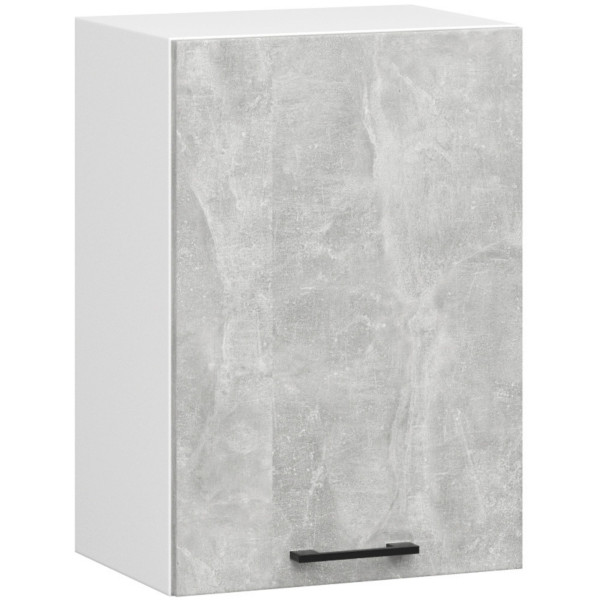 Szafka kuchenna wisząca OLIWIA Biała, Beton 50x30x58 cm 302848