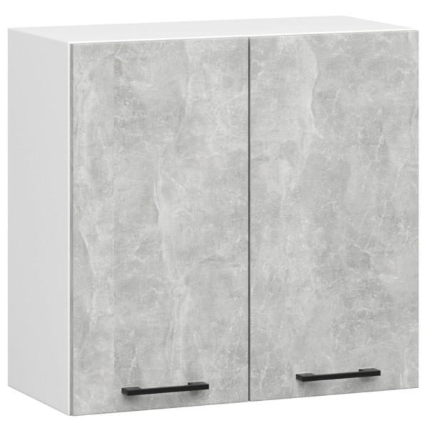 Szafka kuchenna wisząca OLIWIA Biała, Beton 60x30x58 cm 302869