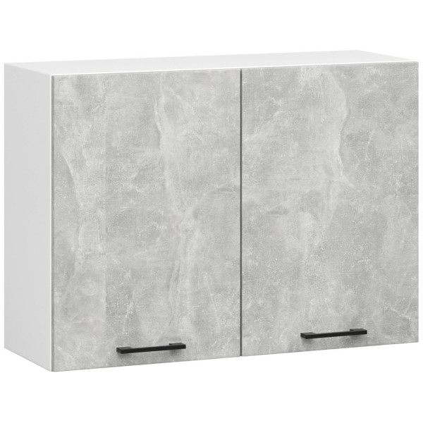 Szafka kuchenna wisząca OLIWIA Biała, Beton 80x30x58 cm 302888