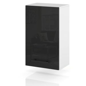 Szafka kuchenna wisząca uchwyty 40cm spremium czarny połysk 373904