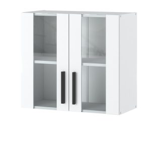 Szafka kuchenna wisząca witryna 80cm blande biała mat 376720