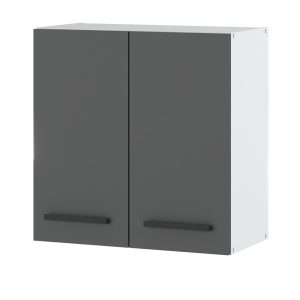 Szafka kuchenna wisząca z uchwytami 60cm blande biała szara 376731 Szafka kuchenna wisząca z uchwytami 60cm blande biała szara 376731