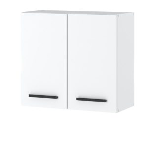 Szafka kuchenna wisząca z uchwytami 80cm blande biała mat 376721 Szafka kuchenna wisząca z uchwytami 80cm blande biała mat 376721