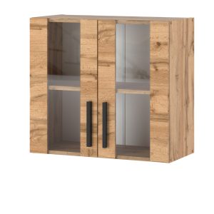 Szafka kuchenna wisząca z witryną 80cm blande dąb wotan 576514 Szafka kuchenna wisząca z witryną 80cm blande dąb wotan 576514
