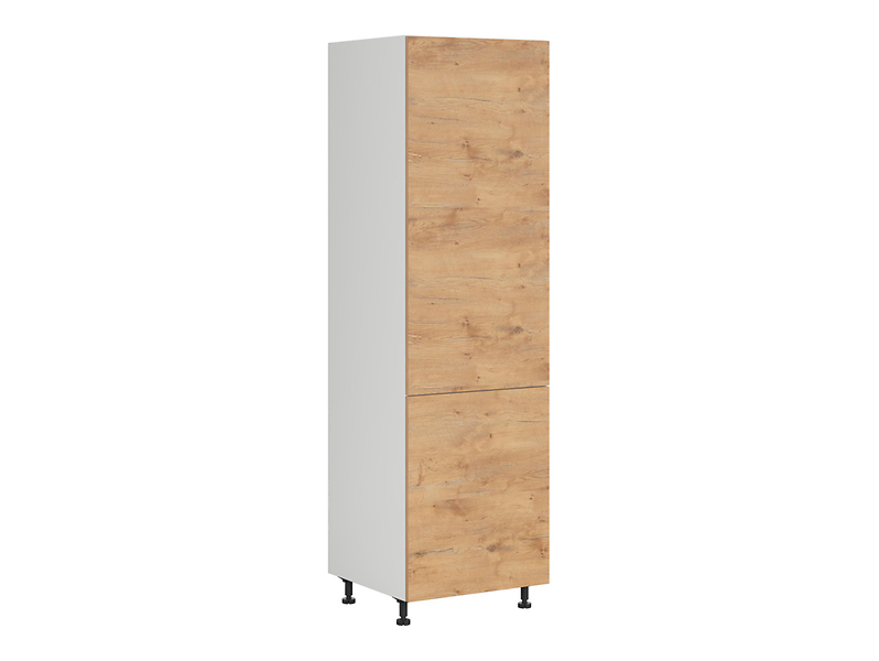 Szafka kuchenna wysoka Hamper 60 cm lewa z szufladami cichy domyk dąb lancelot 402872