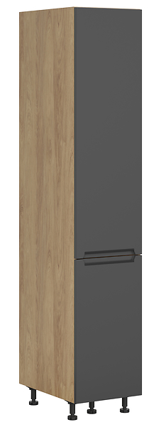 Szafka kuchenna wysoka Iris 40 cm z koszem cargo dąb hikora/grafit 757484