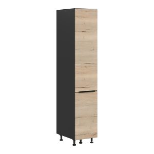 Szafka kuchenna wysoka Sole L6 40 cm z koszem cargo dąb halifax natura 56718