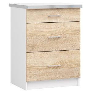 Szafka kuchenna z blatem LIMA Biała, Dąb Sonoma 60×44,5x82cm 302782 Szafka kuchenna z blatem LIMA Biała, Dąb Sonoma 60×44,5x82cm 302782