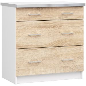 Szafka kuchenna z blatem LIMA Biała, Dąb Sonoma 80×44,5x82cm 302781 Szafka kuchenna z blatem LIMA Biała, Dąb Sonoma 80×44,5x82cm 302781