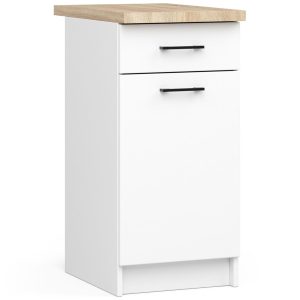 Szafka kuchenna z blatem OLIWIA Biała 40x46x85 cm 303051 Szafka kuchenna z blatem OLIWIA Biała 40x46x85 cm 303051