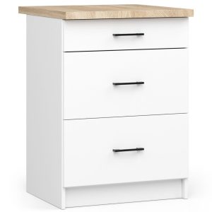 Szafka kuchenna z blatem OLIWIA Biała 60x46x85 cm 303053 Szafka kuchenna z blatem OLIWIA Biała 60x46x85 cm 303053