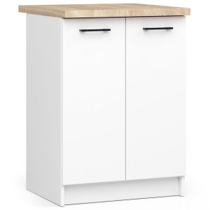 Szafka kuchenna z blatem OLIWIA Biała 60x46x85 cm 303013 Szafka kuchenna z blatem OLIWIA Biała 60x46x85 cm 303013