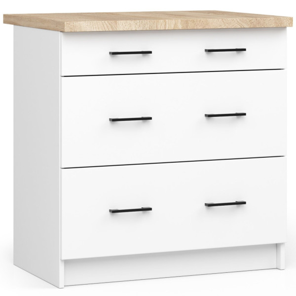 Szafka kuchenna z blatem OLIWIA Biała 80x46x85 cm 303534