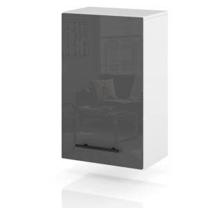 Szafka kuchenna z uchwytami górna 40cm spremium szary połysk 373931