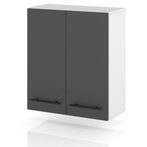Szafka kuchenna z uchwytami wisząca 60cm spremium szary mat 374209