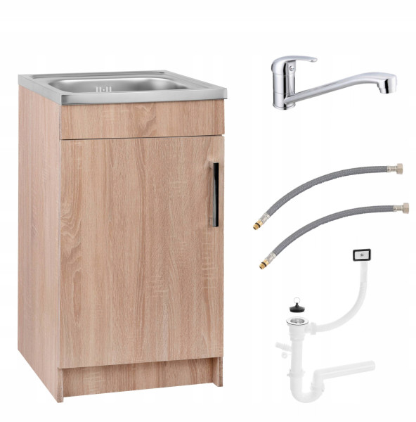 Szafka kuchenna zlew sonoma zlew 50x40 bateria mocowania 413459