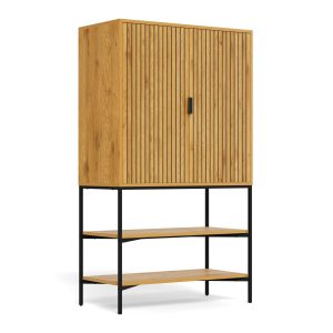 Szafka Lamel loft Oak 140×80 cm z drzwiczkami i półkami 939902 Szafka Lamel loft Oak 140×80 cm z drzwiczkami i półkami 939902