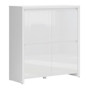 Szafka Larios 105 cm czterodrzwiowa biały połysk 57667 Szafka Larios 105 cm czterodrzwiowa biały połysk 57667