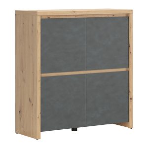 Szafka Larios 105 cm czterodrzwiowa dąb artisan/matera 57669 Szafka Larios 105 cm czterodrzwiowa dąb artisan/matera 57669