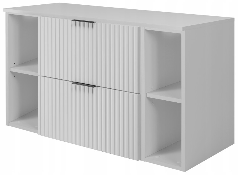Szafka Łazienkowa 100 cm BIAŁA BLAT REGAŁY RYFLE 4S FLOW 432492
