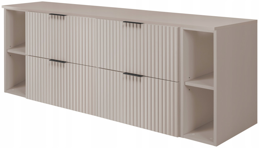 Szafka Łazienkowa 160 cm KASZMIR BLAT REGAŁ RYFLE 4S FLOW 432222