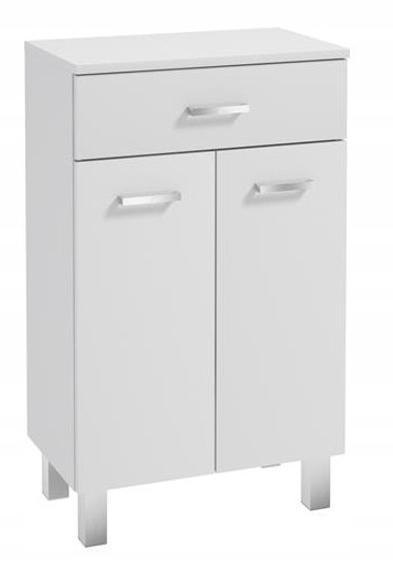 Szafka łazienkowa 50x85cm stojąca na nóżkach biały połysk 408854