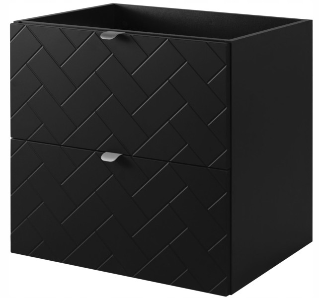Szafka Łazienkowa 60 cm POD UMYWALKĘ MADIS CZARNA Silver 259864