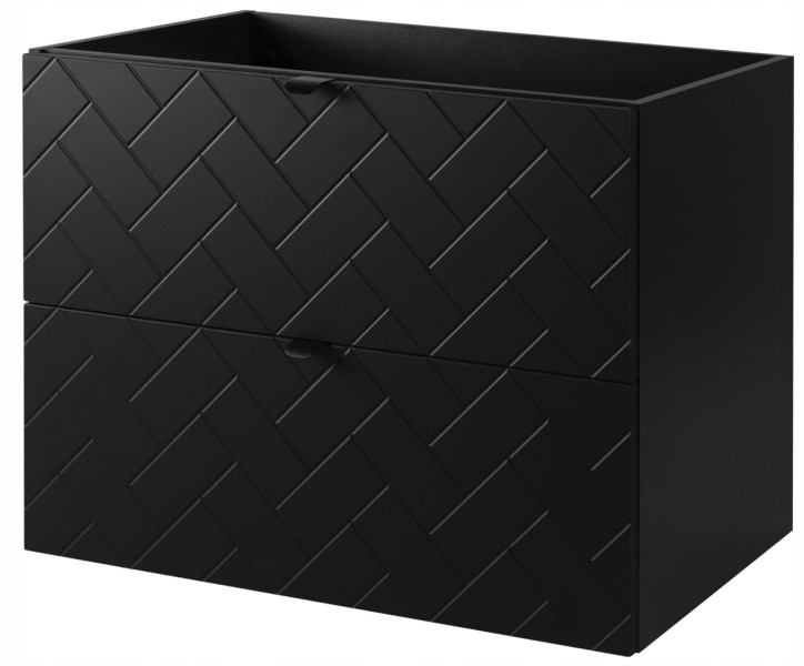 Szafka Łazienkowa 80 cm POD UMYWALKĘ MADIS CZARNA Black 259859