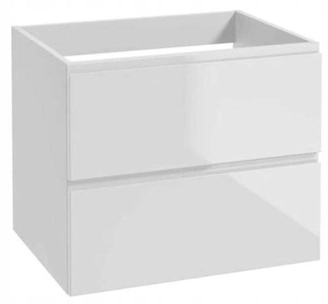 Szafka łazienkowa biała 60x50cm wisząca komoda pod umywalkę 408855