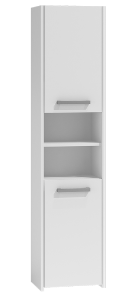 Szafka łazienkowa, Biały Matowy, 170 x 40 x 30 cm 519014