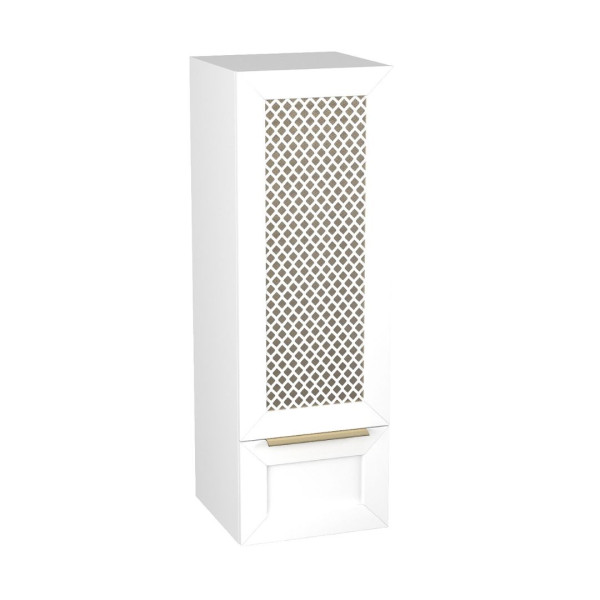 Szafka łazienkowa CHIC 35 cm biała półmat/złota 817686