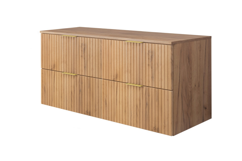 Szafka łazienkowa, dąb Craft, 120 (2 x 60) x 57 x 46 cm + blat 1060071