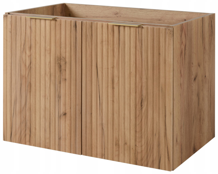 Szafka Łazienkowa dąb craft 80 cm ryflowana 636960