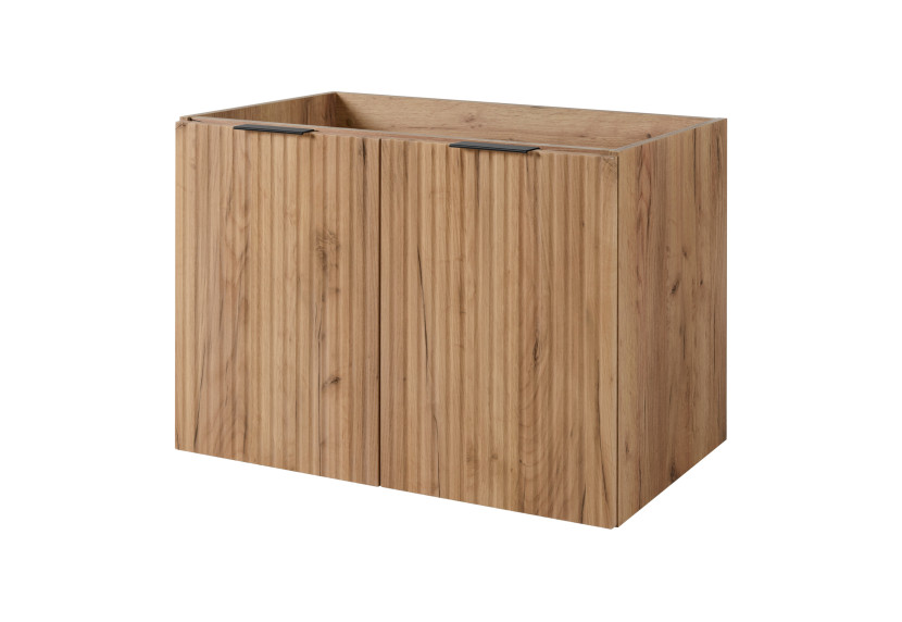 Szafka łazienkowa, dąb Craft + uchwyt czarny, 80 x 57 x 46 cm 1092047