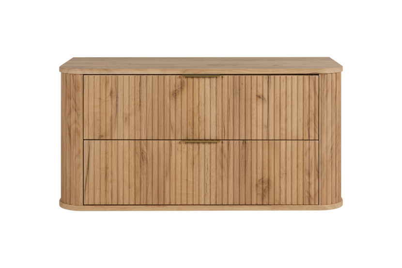 Szafka łazienkowa, dąb Craft, uchwyt złoty, 41,5 x 100 x 51,7 cm 787814