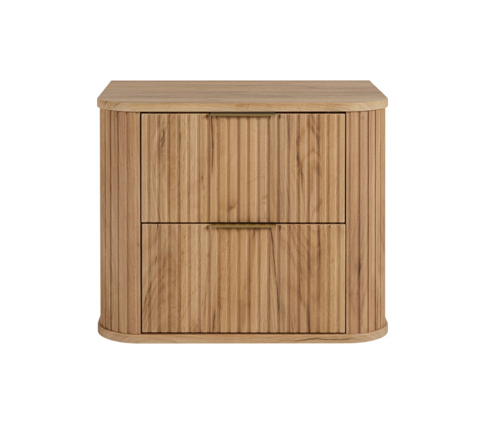 Szafka łazienkowa, dąb Craft, uchwyt złoty, 41,5 x 60 x 51,7 cm 800889