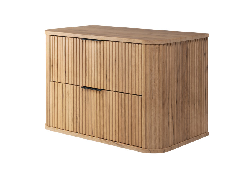 Szafka łazienkowa, dąb Craft z czarnym uchwytem, 80,4 x 51,7 x 41,5 cm 787799