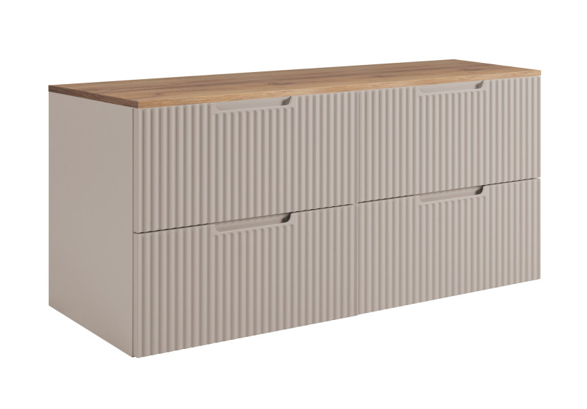 Szafka łazienkowa, kaszmir / dąb Craft 120 (2 x 60) x 58,6 x 46 cm 1059899