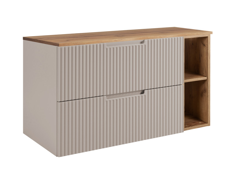 Szafka łazienkowa, kaszmir / dąb Craft, 80 (60 + 20) x 58,6 x 46 cm 1059701
