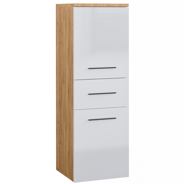 Szafka łazienkowa LUPIO LP3 dąb artisan / biały połysk 300806