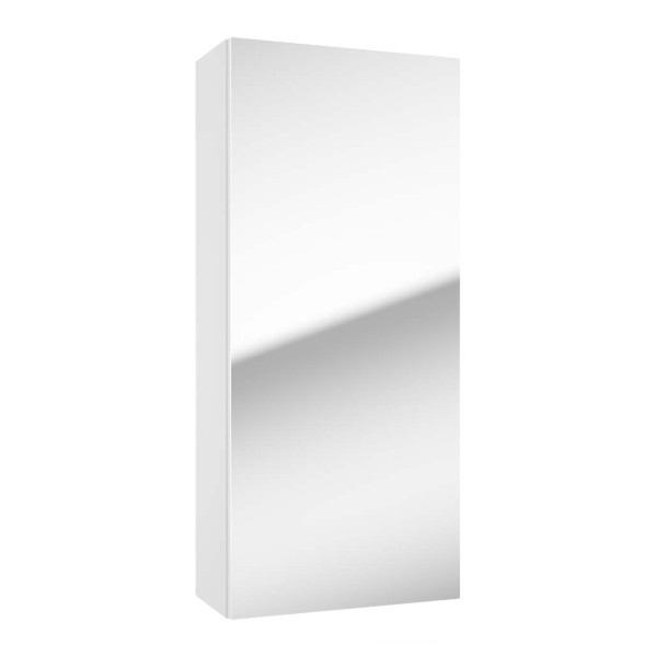 Szafka Łazienkowa Lustrzana 40x90x20 Biała Wisząca Półki połysk 812432