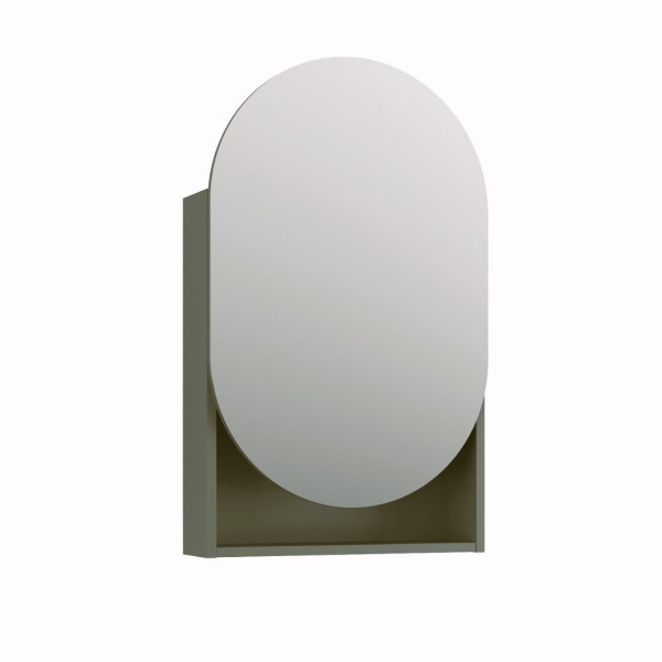 Szafka łazienkowa lustrzana MOSS 50 cm szaro-zielony półmat 822232
