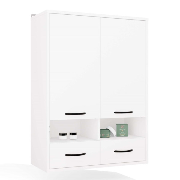 Szafka Łazienkowa Topeshop NINA W2D2P2S BIAŁY Regał wiszący 793365