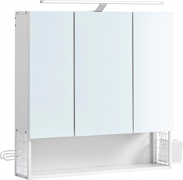 Szafka łazienkowa wisząca 14,5x70x70 cm LUSTRO OŚWIETLENIE 299407
