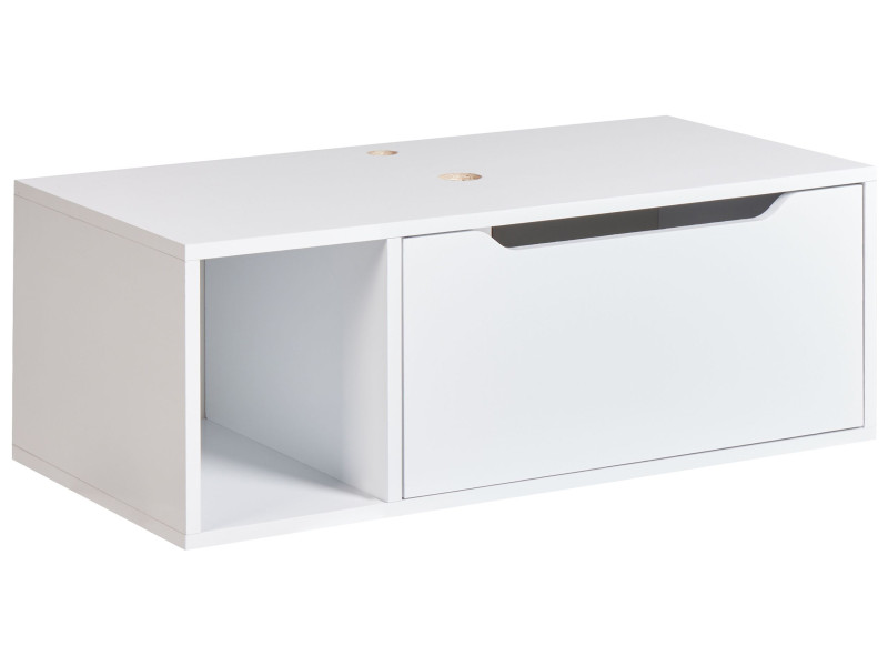 Szafka łazienkowa wisząca 80x40 cm biały marmur 659863