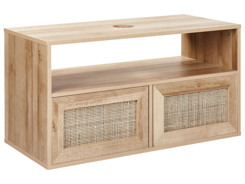Szafka łazienkowa wisząca 86 x 45 cm jasne drewno 510754