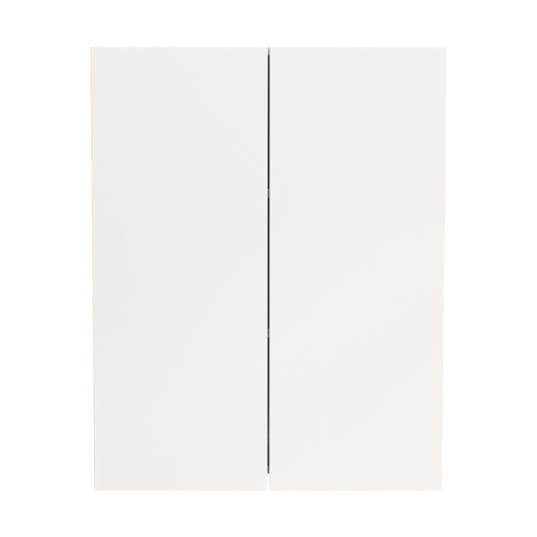 Szafka Łazienkowa Wisząca Biała 2 Drzwiowa Nowoczesna Ścienna 3 Półki 80 Cm 716532
